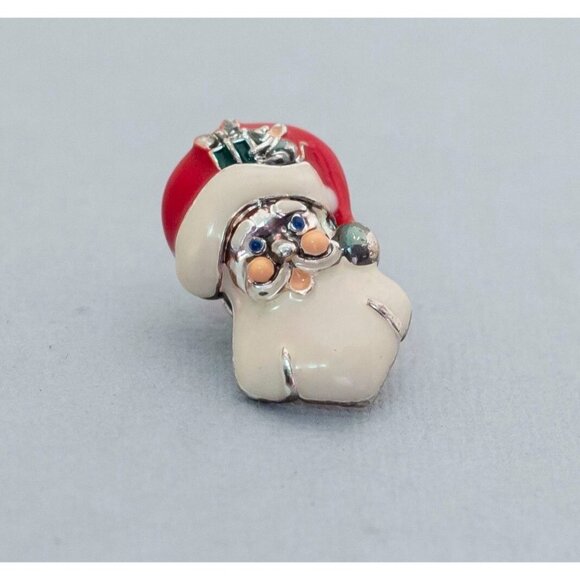 Vintage Santa Claus Puppy Christmas Eve Pet Dog Pin, Holiday Pin by Avon - C2 - Picture 1 of 3
